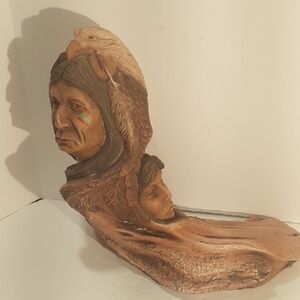 Native American Sculpture "Guardian" Signed Stephen Herrero 1990 386/4000